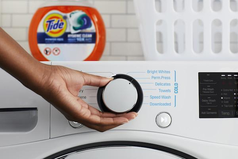 Washing on cold saves up to 90% of energy in every wash cycle, making it an impactful eco-habit. (Photo: Business Wire)