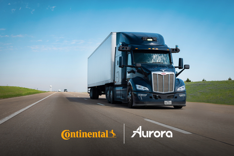 Continental and Aurora have signed an exclusive partnership to realize autonomous trucking systems. (Photo: Business Wire)