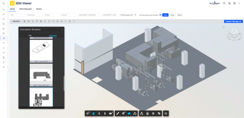 Custom 3D View of mechanical assets shown on the Archibus BIM Viewer (Graphic: Business Wire)