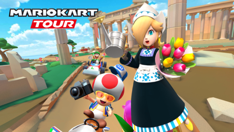 Discover the new course, Athens Dash, in Mario Kart Tour! (Graphic: Business Wire)