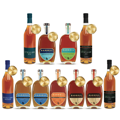 Barrell Craft Spirits® (BCS) and Stellum™ Spirits were awarded four Double Gold and seven Gold medals at the prestigious San Francisco World Spirits Competition (SFWSC), the largest international spirits competition in the United States. For more information, visit barrellbourbon.com and stellum.com (Photo: Business Wire)