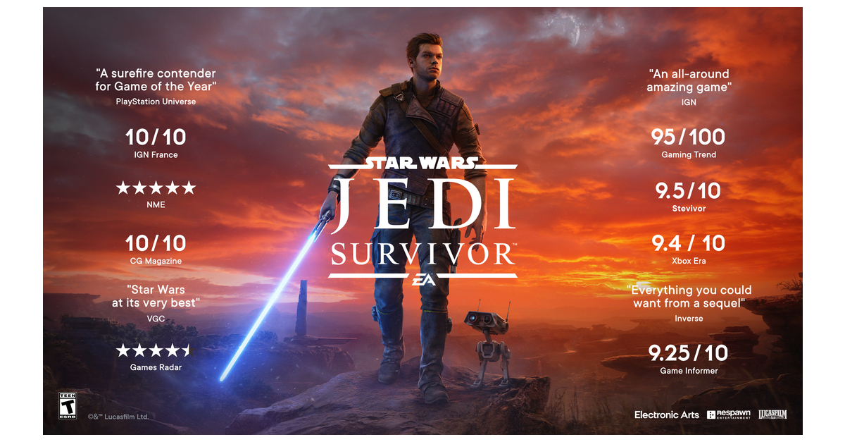 Star Wars Jedi: Survivor™ Now Available on PlayStation 5, Xbox Series X|S  and PC | Business Wire