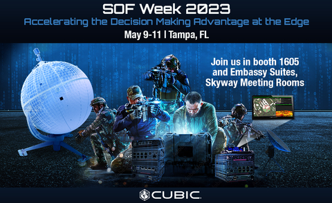 Competition and conflict are constantly evolving. Tomorrow's battlespace will be more complex and contested. Cubic accelerates the NextAdvantage with mission inspired solutions that deliver assured multi-domain access and converged digital intelligence, empowering Special Operations Forces to act with greater speed and agility across all domains. Join us at SOF Week to learn how Cubic's portfolio of complementary capabilities accelerates the decision advantage at the edge. (Graphic: Business Wire)