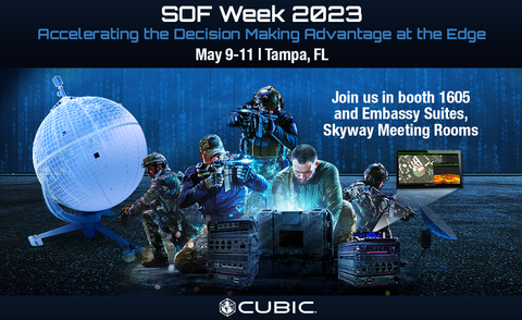 original Competition and conflict are constantly evolving. Tomorrow's battlespace will be more complex and contested. Cubic accelerates the NextAdvantage with mission inspired solutions that deliver assured multi-domain access and converged digital intelligence, empowering Special Operations Forces to act with greater speed and agility across all domains. Join us at SOF Week to learn how Cubic's portfolio of complementary capabilities accelerates the decision advantage at the edge. (Graphic: Business Wire)