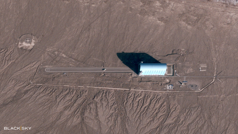 Real-time satellite intelligence company BlackSky recently released the first and only known public image that, according to a third-party intelligence analyst, contains an alleged lighter-than-air (LTA) craft at the Korla East Test Site, China. The rare image was captured Friday, November 4, 2022, at 9 a.m. local time and is one of only two images, from among more than 1,000 images collected over the duration of one year, showing a likely airship on the ground. (Image: BlackSky)