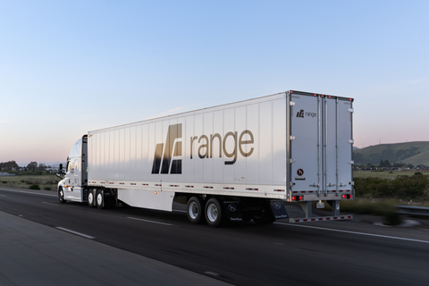 Range's RA-01 was designed to reduce diesel consumption during yard operation, at the dock, while idling, and in a multitude of other scenarios. The trailer’s electrification platform and equipment set - inclusive of an e-axle, battery pack, and smart kingpin - provides power to auxiliary devices, enables zero-emission precooling with TRUs, provides the ability to move trailers with reduced emissions, and increases the overall uptime of tractors. (Photo: Business Wire)
