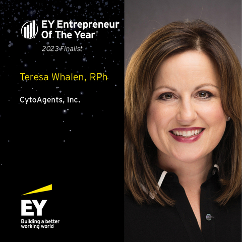 EY Announces Teresa Whalen, CEO of CytoAgents, as an Entrepreneur of the Year 2023 East Central Award finalist. (Photo: Business Wire)