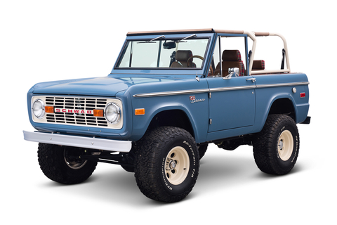 The winner of this year’s Charles Schwab Challenge will drive off with the exclusive 1973 Schwab Bronco - along with Colonial’s Leonard Trophy and Scottish Royal Tartan Plaid jacket. (Photo: Business Wire)