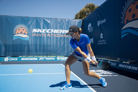 Elite Canadian pickleball athlete Catherine Parenteau in Skechers Viper Court Pro footwear. (Photo: Business Wire)