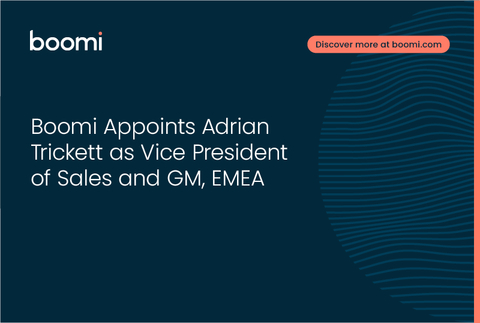 thumbnail Boomi Appoints Adrian Trickett as Vice President of Sales and GM, EMEA (Graphic: Business Wire)