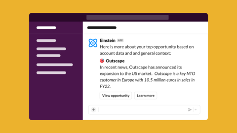 New Einstein GPT app for Slack (Graphic: Business Wire)
