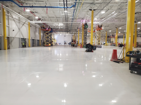Construction is in final stages at Microvast’s Clarksville, TN battery manufacturing plant. (Photo: Business Wire)