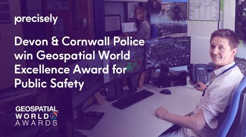 Devon & Cornwall Police recognized by Geospatial World for its innovative use of geographic information system (GIS) technology during the 2021 G7 Summit, with MapInfo Pro from Precisely playing an important role to unlock location-based context from geospatial data (Photo: Business Wire)