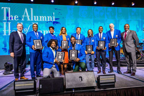 Jim Clark, President & CEO, Boys & Girls Clubs of America stands proudly with 2023 Alumni Hall of Fame inductees following the ceremony on Thursday, May 4 in Orlando. (Photo: Business Wire)