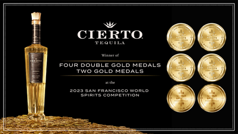 Cierto Tequila Awarded Four Double Gold Medals at the 2023 San Francisco World Spirits Competition (Photo: Business Wire)