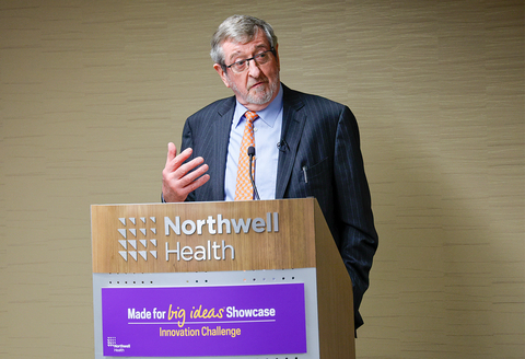 Northwell Health CEO Michael Dowling speaks at the 2023 Innovation Challenge (Photo: Business Wire)