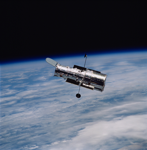 Photo of the Hubble Space Telescope in orbit. Credit: NASA