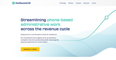 "Our AI Virtual Agents can complete four to five times the work of an FTE at 20% to 50% lesser cost. Plus, they're able to retrieve up to three times more data than traditional EDI," says Stead Burwell, Founder and CEO of Outbound AI. (Graphic: Business Wire)