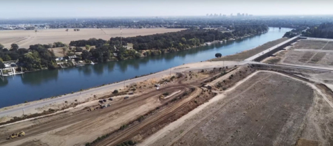 The project is designed to reduce regional flood risk along the Sacramento River by decreasing water surface elevation. Granite’s work involves widening the weir and the construction of a new fish passage structure and a vehicular bridge connecting Old River Road to just north of West Sacramento. The fish passage structure will help prevent Federal and state-listed species from being stranded in the river and from within the bypasses after flood events. The 25-span vehicular bridge will allow local traffic to cross over the new weir structure and maintain access to communities north of the project. (Photo: Business Wire)
