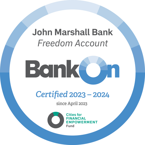 John Marshall Bank's Freedom Checking Account Meets the Bank On National Account Standards (Photo: Business Wire)