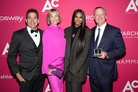 (L-R) Tony Drockton, Melissa von Maur, Ciara, Jim von Maur attended the 27th Annual ACE Awards at Cipriani 42nd Street on May 3, 2023, in New York City. (Photo by Ilya S. Savenok/Getty Images for Accessories Council)