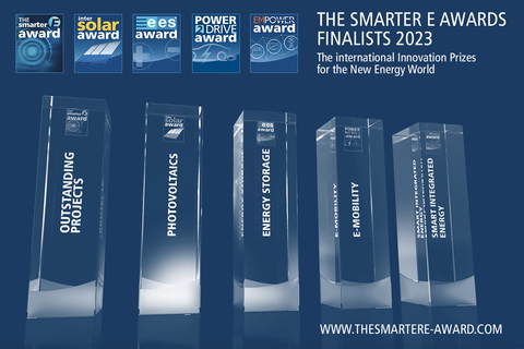 Se anuncian los finalistas de los premios internacionales: The Smarter E Europe celebra las últimas innovaciones en el mundo de la nueva energía