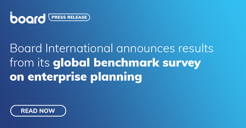 Board International Announces Results From Its Global Benchmark Survey on Enterprise Planning (Graphic: Business Wire)