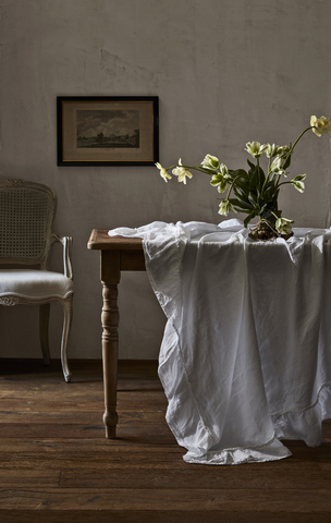 Linen Ruffle Tablecloth from GreenRow (Photo: Williams Sonoma)