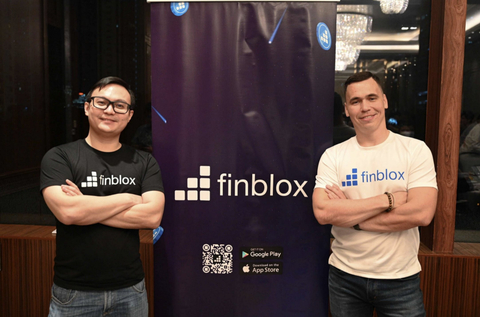 Finblox Co-founders at the annual Finblox Summit conference in Manila, 2023 (Photo: Business Wire)