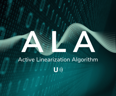 Active Linearization Algorithm (ALA) is USound's new signal processing tool. (Graphic: USound)