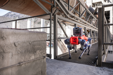 original Autonomous inspection robot on data gathering route (Photo: Business Wire)