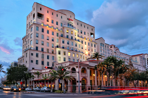 Ryder announces new corporate headquarters location in Coral Gables, FL. Mock-up rendering of Colonnade office tower showcases the Ryder name and iconic compass logo which will be featured on the building. (Photo: Business Wire)