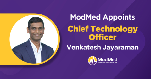original Venkatesh Jayaraman joins ModMed as Chief Technology Officer (Photo: Business Wire)