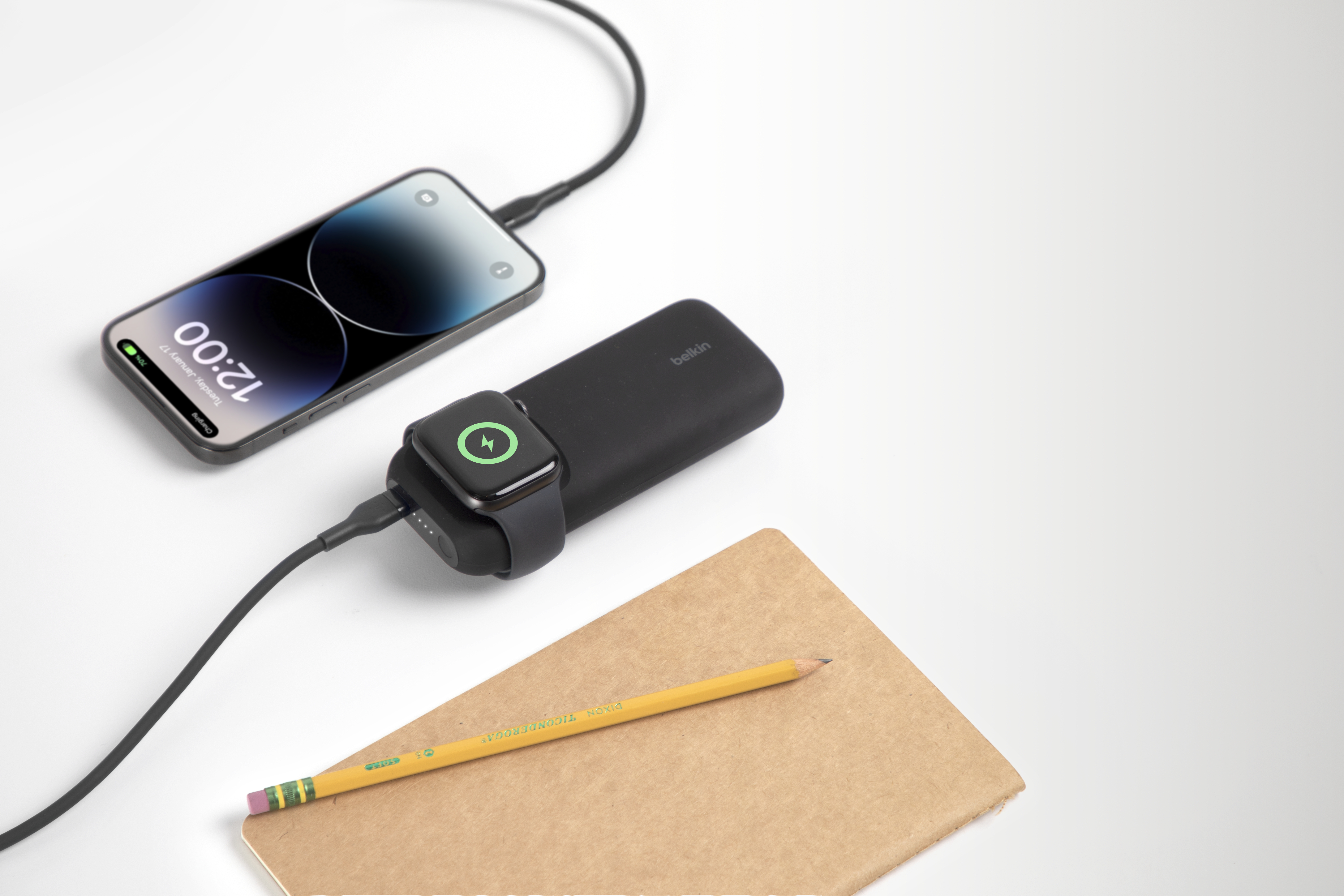 Belkin BOOST UP CHARGE 3-in-1 Wireless Charger for iPhone + Apple Watch +  AirPods - White - Business - Apple (IE)
