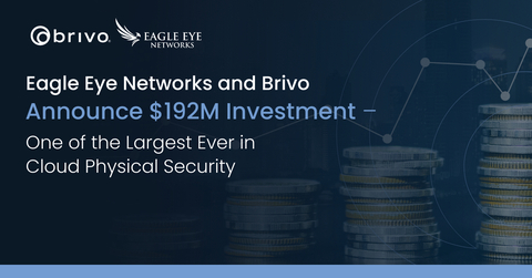 original Eagle Eye Networks and Brivo Announce $192M Investment – One of the Largest Ever in Cloud Physical Security (Graphic: Business Wire)