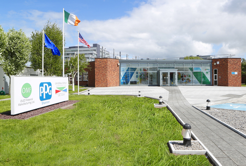 Universal Display Corporation and PPG's new state-of-the-art OLED manufacturing site in Shannon, Ireland. (Photo: Business Wire)
