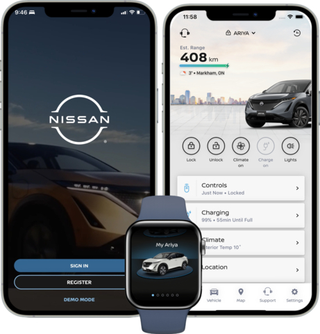 MyNISSAN App is now available in the Apple App Store and on Google Play, providing a range of features to make customers' lives easier. (Photo: Business Wire)