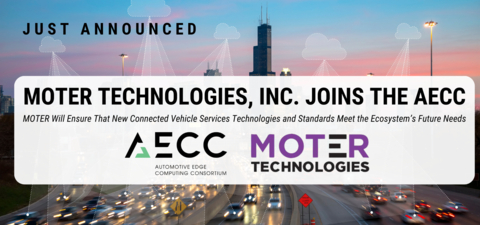 The AECC today announced that MOTER Technologies, Inc., a provider transforming connected vehicle data into insights for automakers and insurers, has joined as a member. (Graphic: Business Wire)