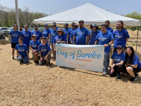 Sensata Technologies' employees volunteered at Our Sisters' School in New Bedford, MA during the company's Annual Day of Service on May 11, 2023, a celebration of employee volunteerism and civic involvement. (Photo: Business Wire)