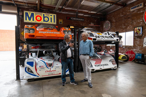 original Le Mans winners and racing icons Jacky Ickx and Derek Bell. (Photo: Business Wire)