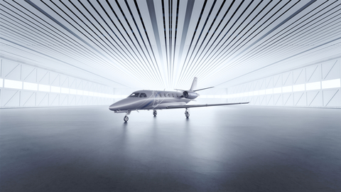 Cessna Citation Ascend in Hangar (Photo: Business Wire)
