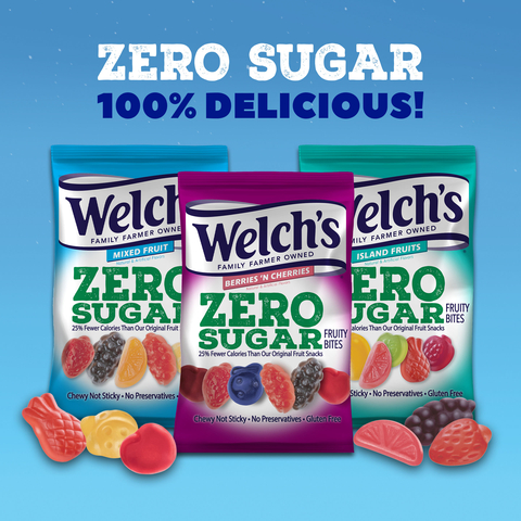 NEW Welch’s® ZERO SUGAR Fruity Bites Brings 100% Deliciousness to Treat Lovers without the Sugar (Photo: Business Wire)