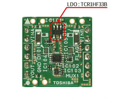 Toshiba：電源多工器電路模組板 (圖像：美國商業資訊)