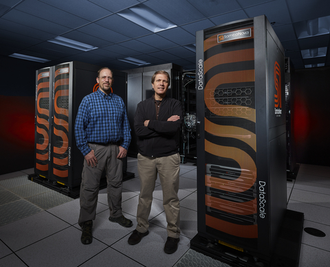 Brian Van Essen, computer scientist at LLNL and Informatics Group Lead and Bronis R. de Supinski, CTO for Livermore Computing (LC). photo credit: Gary McLeod, LLNL