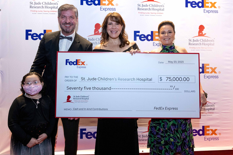 The 21st annual FedEx/St. Jude Angels & Stars Gala shone extra brightly on Saturday, May 20, when supporters of St. Jude Children's Research Hospital® helped raise $825,000 for the mission of St. Jude: Finding cures. Saving children.® Photo credit: Carlos Aristizabal