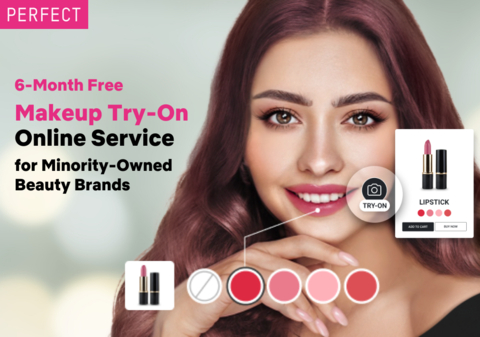 Empowering Diversity in Beauty: Perfect Corp. Launches Free Makeup Virtual Try-On Program for Women or Minority-Owned Small and Indie Beauty Brands (Photo: Business Wire)