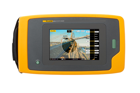 The Fluke ii910 Precision Acoustic Imager with the new MecQ™ Mode allows maintenance technicians to quickly scan large areas and visually pinpoint technical issues before they become critical. With the Fluke ii910, technicians can now see what they can’t hear to easily identify problems across large conveyor systems. (Photo: Business Wire)