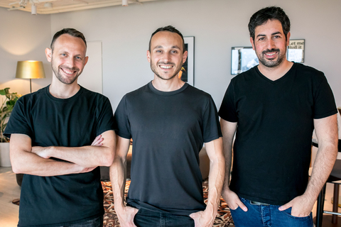 In order of appearance from left to right is: Nitzan Guy (Co-founder and CPO), Noam Izhaki (Co-founder and CEO), Alon Peretz (Co-founder and CTO). (Photo: Business Wire)