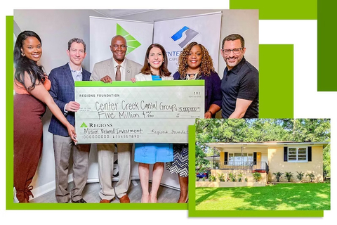 In June 2022, the Regions Foundation announced a $5 million Mission Related Investment (MRI) in Center Creek Capital Group, an organization that is actively addressing affordable housing needs across the Southeast. (Photo: Business Wire)