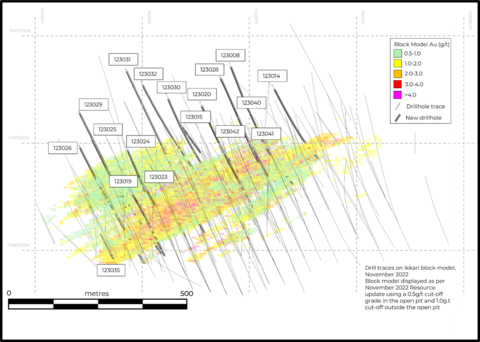 original Figure 1. Location of new drilling at Ikkari on plan map (Graphic: Business Wire)